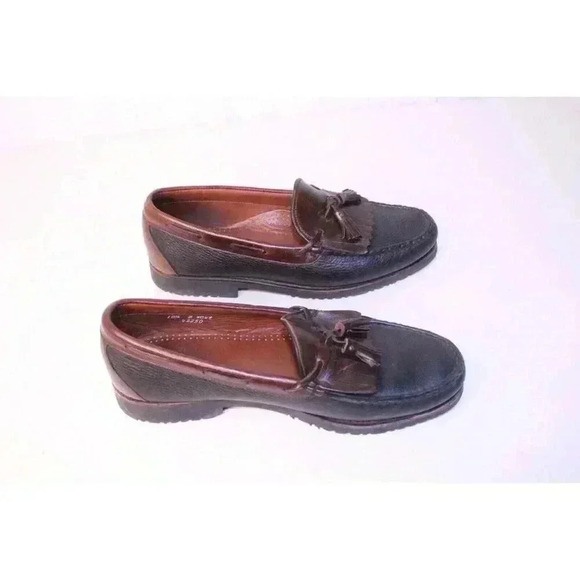 Allen Edmonds "Nashua" 42250 Leather Fringe Tassel Men's Slip on Shoes Size 9D - Picture 5 of 11